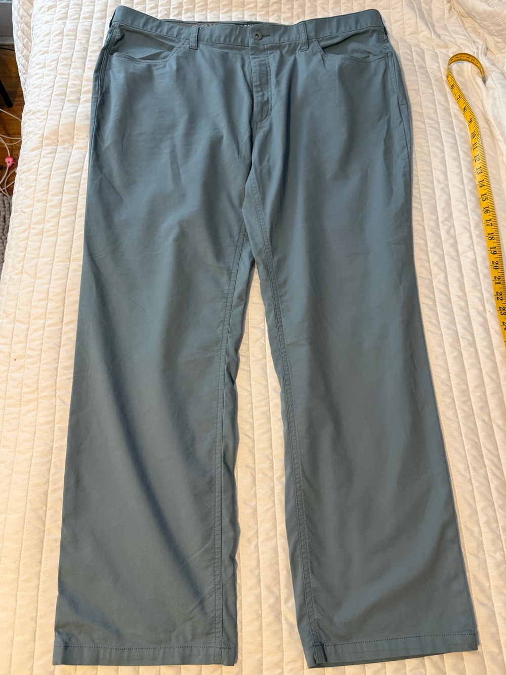 Orvis Men's Gray Cotton Pants 40W 32L P47